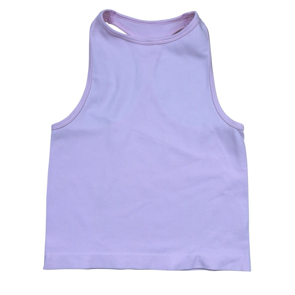 Intimately Free People Ribbed Crop Razor Back Tank Top Women's Size XS/S Pink